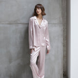 Dusty Nude Pink Silk Pyjama Set