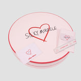 Crush Love Print Black Silk Eye Mask