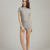 Swarovski Galaxy Grey Silk Blend T-Shirt