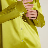 Lime Silk Pyjama Set