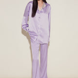 Lilac Silk Pyjama Set