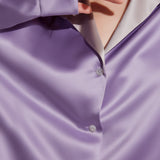 Lilac Silk Pyjama Set