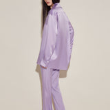 Lilac Silk Pyjama Set