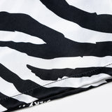 Zebra Print Velvet Boxer Shorts