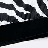 Zebra Print Velvet Boxer Shorts