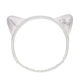 White Silk Ear Headband