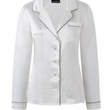 Classic White Silk Pyjama Set