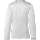 Classic White Silk Pyjama Set