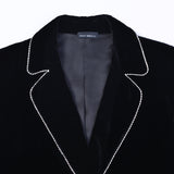 Black Velvet Lace Robe