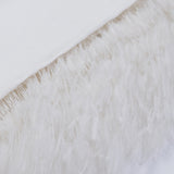 White Feather Silk Kimono Robe