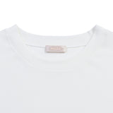 Crystal White Long Sleeve Silk Blend Top
