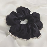 Black Silk Scrunchie