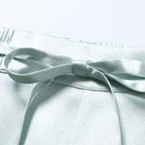 Misty Morning Blue Silk Pyjama Set