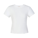 White Silk Blend T-Shirt