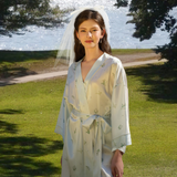 Lily of the Valley Series Pearl Silk Robe