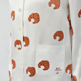 Maria Farrar Series Croissant Crystal Silk Lounge Set