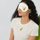 Maria Farrar Series Silk Pear Eye Mask with Swarovski Crystals