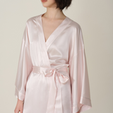 Kimono Crystal Silk Short Nightgown