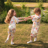 Pasta Club Kids' Silk Vacation Short Set