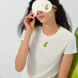Maria Farrar Series Silk Pear Eye Mask with Swarovski Crystals