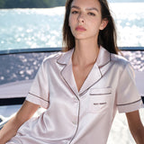 MIRACLE Series Pink Silk Short Pyjama Set