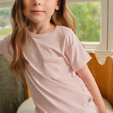 NUDE Collection Kids' Knit Short-Sleeve Long Pants Set