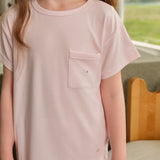 NUDE Collection Kids' Knit Short-Sleeve Long Pants Set