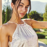 Lovers Series Relaxed Silk Camisole Long Nightdress