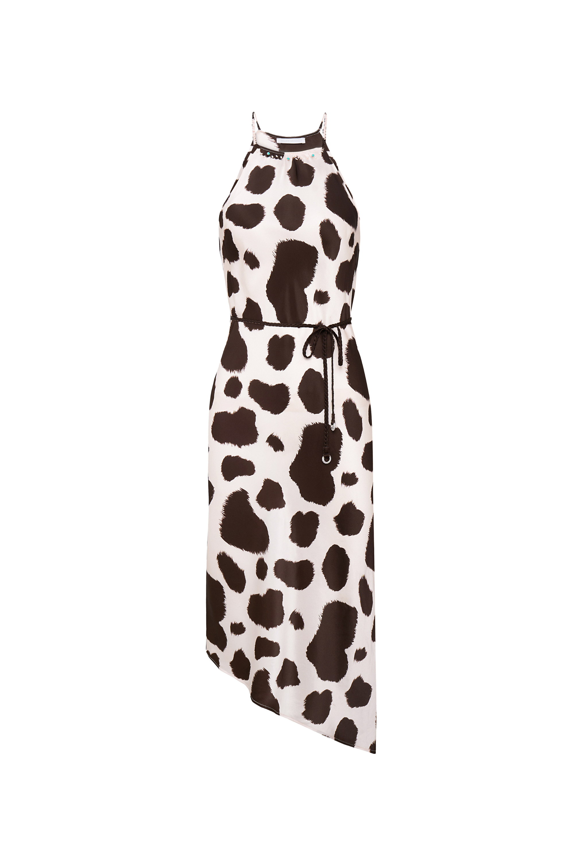 silk cow print dress Cow Print Silk Dress Silky Miracle