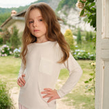 NUDE Collection Kids' Knit Button-Up Long Sleeve