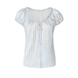 Cruise Silk Ruffle-Trim Short Set