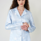 Star Print Silk Pyjama Set