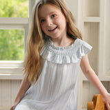 Cruise Collection Kids' Striped Silk Smocked Dress and Shorts Set