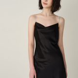 Swing Neck Crystal Silk Nightgown