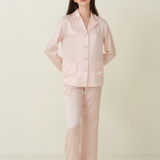 Elegance Series Plush-Trim Long Pyjama Set