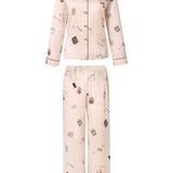 Boba Tea Cream Silk Pyjama Set