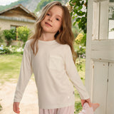 NUDE Collection Kids' Knit Button-Up Long Sleeve