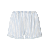 Cruise Silk Ruffle-Trim Short Set