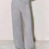 CloudKnit Silk-Cashmere Trousers with Silk Ruffle Cuffs