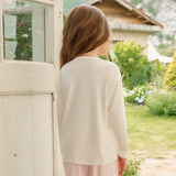 NUDE Collection Kids' Knit Button-Up Long Sleeve
