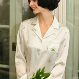 Lily of the Valley Series Silk Long Pyjama Set