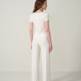 Petite Flower Knit Trousers
