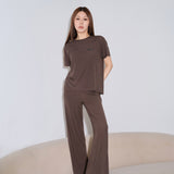 NUDE Silk-Blend Layered Trousers