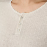 CloudKnit Dot Jacquard Silk-Cashmere Knit Long Sleeve