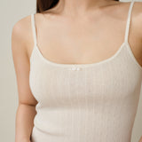 CloudKnit Silk-Cashmere Dot Jacquard Knit Camisole