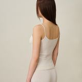 CloudKnit Silk-Cashmere Dot Jacquard Knit Camisole