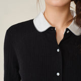 CloudKnit Dot Jacquard Silk-Cashmere Knit Cardigan