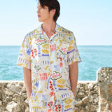 Pasta Club Collection Men's Silk Vacation Shorts Set