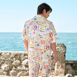 Pasta Club Collection Men's Silk Vacation Shorts Set