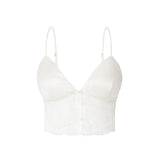 Pearl Series Silk Camisole with Lace Trim